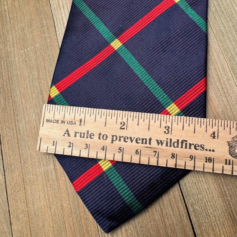 JoS. A. Bank Premier Collection‎ Extra Long Navy Plaid Silk Tie Men